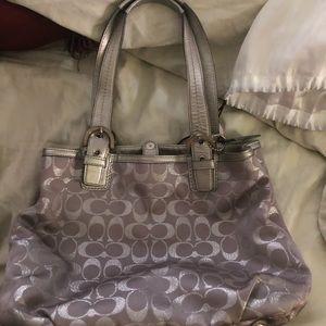 Silver Coach purse